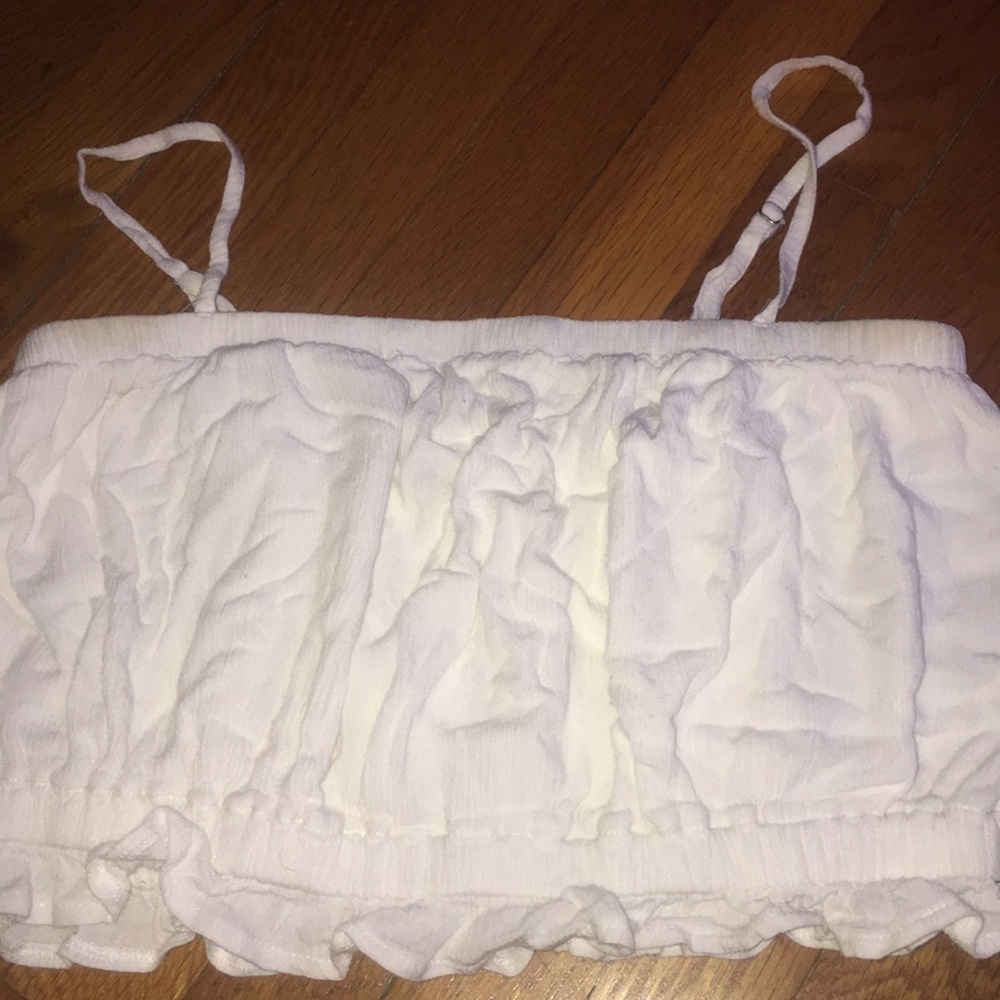 White crop top